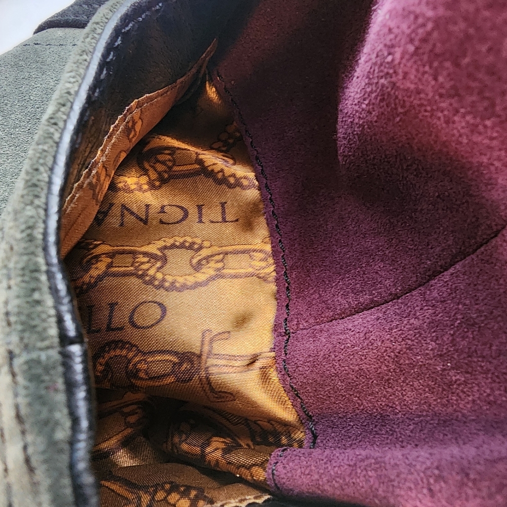 Tignanello Suede Patchwork Colorblock Crossbody B… - image 4